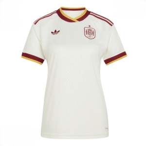 Echipament fotbal Spania Tricou Deplasare Mondial 2026 pentru femei maneca scurta