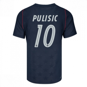 Echipament fotbal Statele Unite Christian Pulisic #10 Tricou Deplasare Mondial 2026 maneca scurta