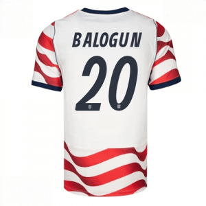 Echipament fotbal Statele Unite Folarin Balogun #20 Tricou Acasa Mondial 2026 maneca scurta