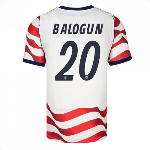 Echipament fotbal Statele Unite Folarin Balogun #20 Tricou Acasa Mondial 2026 maneca scurta 1 Echipament fotbal Statele Unite Folarin Balogun #20 Tricou Acasa Mondial 2026 maneca scurta
