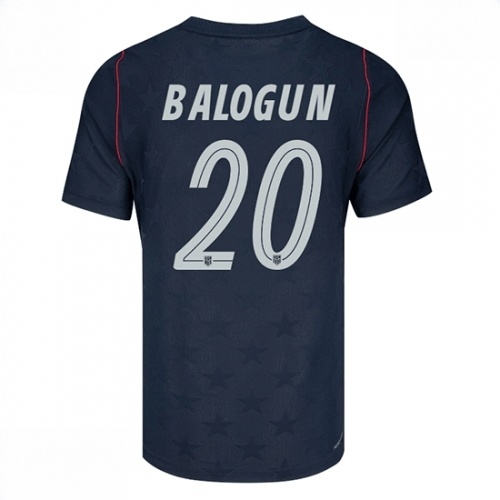 Echipament fotbal Statele Unite Folarin Balogun #20 Tricou Deplasare Mondial 2026 maneca scurta 1 Echipament fotbal Statele Unite Folarin Balogun #20 Tricou Deplasare Mondial 2026 maneca scurta
