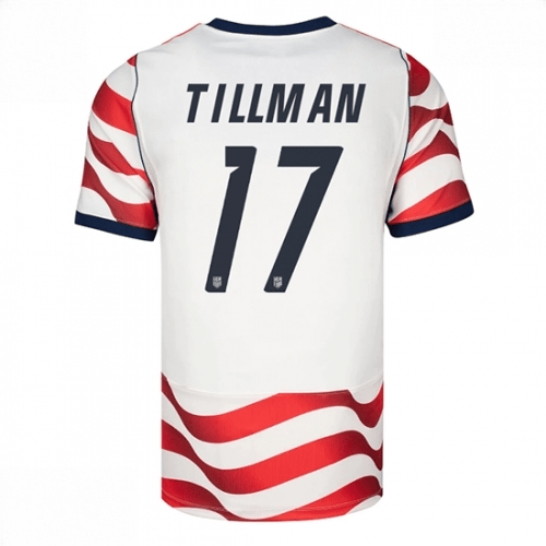 Echipament fotbal Statele Unite Malik Tillman #17 Tricou Acasa Mondial 2026 maneca scurta 1 Echipament fotbal Statele Unite Malik Tillman #17 Tricou Acasa Mondial 2026 maneca scurta