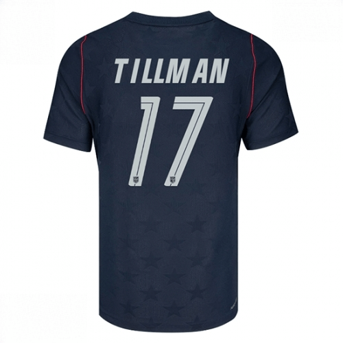 Echipament fotbal Statele Unite Malik Tillman #17 Tricou Deplasare Mondial 2026 maneca scurta 1 Echipament fotbal Statele Unite Malik Tillman #17 Tricou Deplasare Mondial 2026 maneca scurta