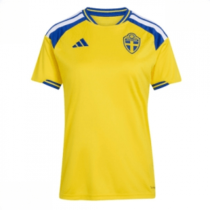 Echipament fotbal Suedia Tricou Acasa Mondial 2026 pentru femei maneca scurta
