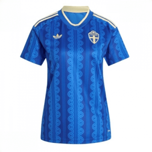 Echipament fotbal Suedia Tricou Deplasare Mondial 2026 pentru femei maneca scurta