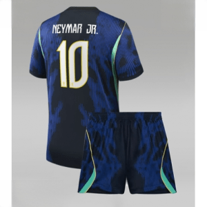Echipament fotbal Brazilia Neymar Jr #10 Tricou Deplasare Mondial 2026 pentru copii şi pantaloni