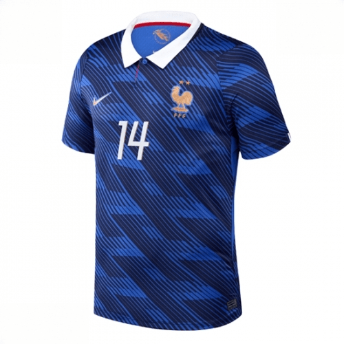 Echipament fotbal Franța Adrien Rabiot #14 Tricou Acasa Mondial 2026 Barbati maneca scurta 2 Echipament fotbal Franța Adrien Rabiot #14 Tricou Acasa Mondial 2026 Barbati maneca scurta - imagine 2