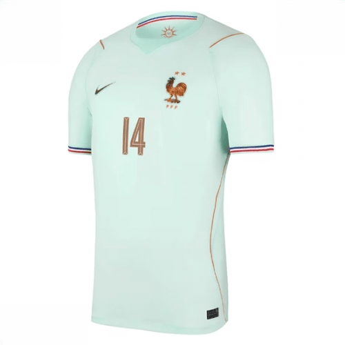 Echipament fotbal Franța Adrien Rabiot #14 Tricou Deplasare Mondial 2026 Barbati maneca scurta 2 Echipament fotbal Franța Adrien Rabiot #14 Tricou Deplasare Mondial 2026 Barbati maneca scurta