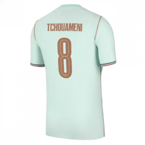 Echipament fotbal Franța Aurelien Tchouameni #8 Tricou Deplasare Mondial 2026 Barbati maneca scurta