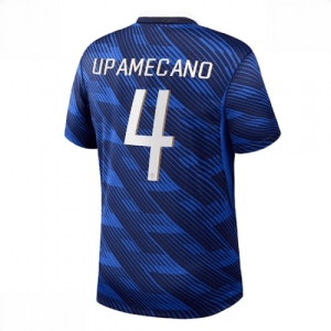 Echipament fotbal Franța Dayot Upamecano #4 Tricou Acasa Mondial 2026 Barbati maneca scurta