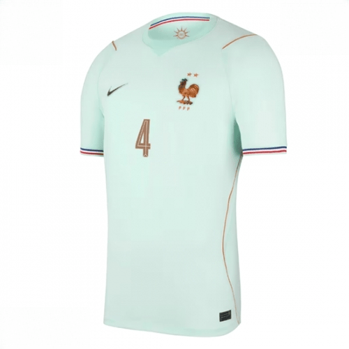 Echipament fotbal Franța Dayot Upamecano #4 Tricou Deplasare Mondial 2026 Barbati maneca scurta 2 Echipament fotbal Franța Dayot Upamecano #4 Tricou Deplasare Mondial 2026 Barbati maneca scurta