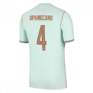Echipament fotbal Franța Dayot Upamecano #4 Tricou Deplasare Mondial 2026 Barbati maneca scurta