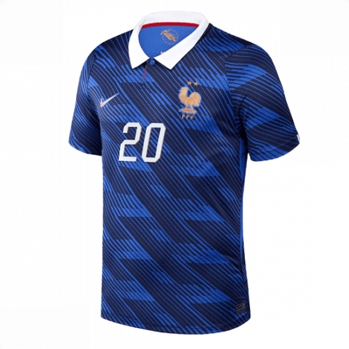 Echipament fotbal Franța Desire Doue #20 Tricou Acasa Mondial 2026 Barbati maneca scurta 2 Echipament fotbal Franța Desire Doue #20 Tricou Acasa Mondial 2026 Barbati maneca scurta