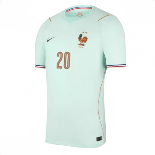 Echipament fotbal Franța Desire Doue #20 Tricou Deplasare Mondial 2026 Barbati maneca scurta 2 Echipament fotbal Franța Desire Doue #20 Tricou Deplasare Mondial 2026 Barbati maneca scurta