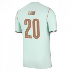 Echipament fotbal Franța Desire Doue #20 Tricou Deplasare Mondial 2026 Barbati maneca scurta