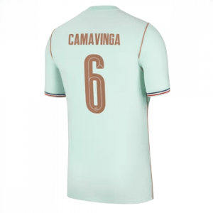 Echipament fotbal Franța Eduardo Camavinga #6 Tricou Deplasare Mondial 2026 Barbati maneca scurta