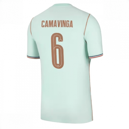 Echipament fotbal Franța Eduardo Camavinga #6 Tricou Deplasare Mondial 2026 Barbati maneca scurta 1 Echipament fotbal Franța Eduardo Camavinga #6 Tricou Deplasare Mondial 2026 Barbati maneca scurta