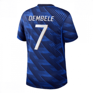 Echipament fotbal Franța Ousmane Dembele #7 Tricou Acasa Mondial 2026 Barbati maneca scurta