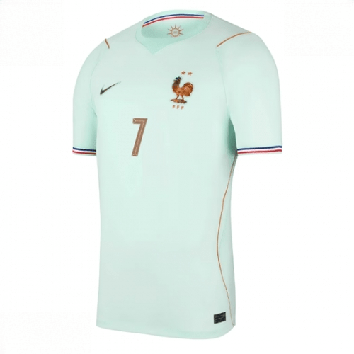 Echipament fotbal Franța Ousmane Dembele #7 Tricou Deplasare Mondial 2026 Barbati maneca scurta 2 Echipament fotbal Franța Ousmane Dembele #7 Tricou Deplasare Mondial 2026 Barbati maneca scurta
