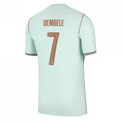 Echipament fotbal Franța Ousmane Dembele #7 Tricou Deplasare Mondial 2026 Barbati maneca scurta 1 Echipament fotbal Franța Ousmane Dembele #7 Tricou Deplasare Mondial 2026 Barbati maneca scurta