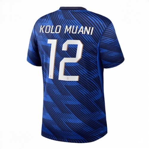 Echipament fotbal Franța Randal Kolo Muani #12 Tricou Acasa Mondial 2026 Barbati maneca scurta 1 Echipament fotbal Franța Randal Kolo Muani #12 Tricou Acasa Mondial 2026 Barbati maneca scurta