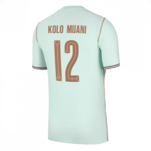 Echipament fotbal Franța Randal Kolo Muani #12 Tricou Deplasare Mondial 2026 Barbati maneca scurta