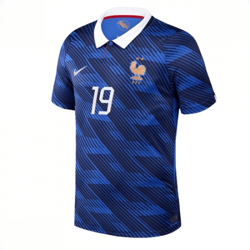 Echipament fotbal Franța Theo Hernandez #19 Tricou Acasa Mondial 2026 Barbati maneca scurta 2 Echipament fotbal Franța Theo Hernandez #19 Tricou Acasa Mondial 2026 Barbati maneca scurta