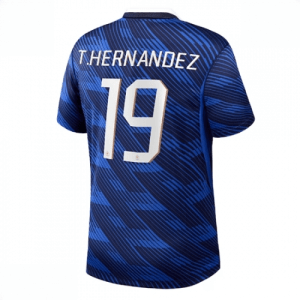 Echipament fotbal Franța Theo Hernandez #19 Tricou Acasa Mondial 2026 Barbati maneca scurta