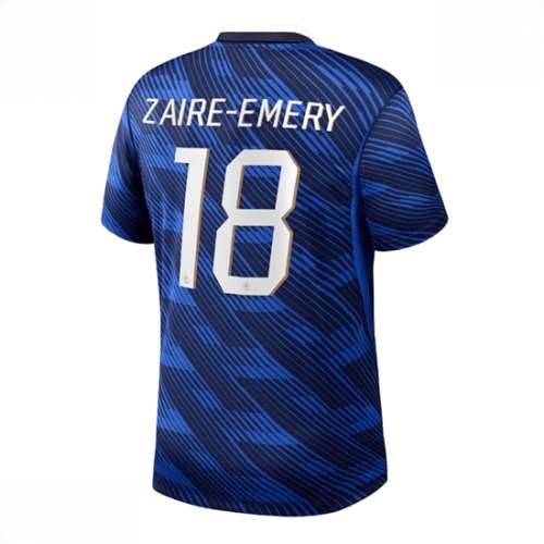 Echipament fotbal Franța Warren Zaire-Emery #18 Tricou Acasa Mondial 2026 Barbati maneca scurta 1 Echipament fotbal Franța Warren Zaire-Emery #18 Tricou Acasa Mondial 2026 Barbati maneca scurta