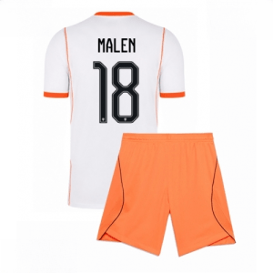 Echipament fotbal Olanda Donyell Malen #18 Tricou Deplasare Mondial 2026 pentru copii şi pantaloni