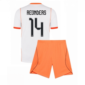 Echipament fotbal Olanda Tijjani Reijnders #14 Tricou Deplasare Mondial 2026 pentru copii şi pantaloni