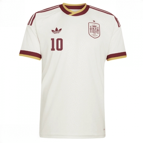 Echipament fotbal Spania Dani Olmo #10 Tricou Deplasare Mondial 2026 Barbati maneca scurta 2 Echipament fotbal Spania Dani Olmo #10 Tricou Deplasare Mondial 2026 Barbati maneca scurta