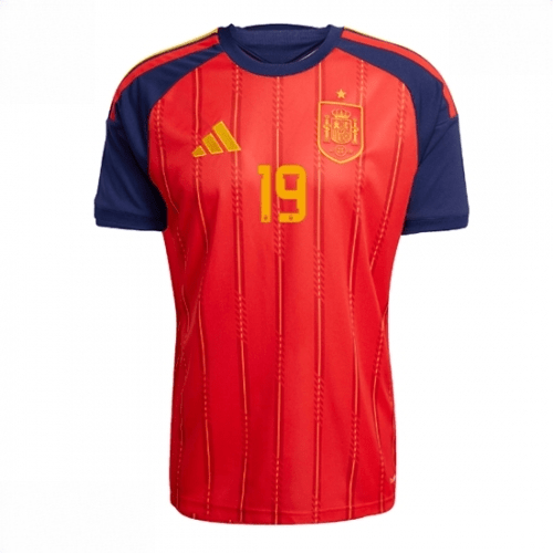 Echipament fotbal Spania Lamine Yamal #19 Tricou Acasa Mondial 2026 Barbati maneca scurta 2 Echipament fotbal Spania Lamine Yamal #19 Tricou Acasa Mondial 2026 Barbati maneca scurta