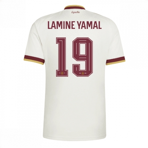 Echipament fotbal Spania Lamine Yamal #19 Tricou Deplasare Mondial 2026 Barbati maneca scurta 1 Echipament fotbal Spania Lamine Yamal #19 Tricou Deplasare Mondial 2026 Barbati maneca scurta