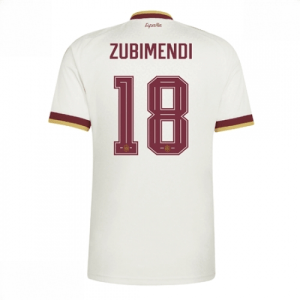 Echipament fotbal Spania Martin Zubimendi #18 Tricou Deplasare Mondial 2026 Barbati maneca scurta
