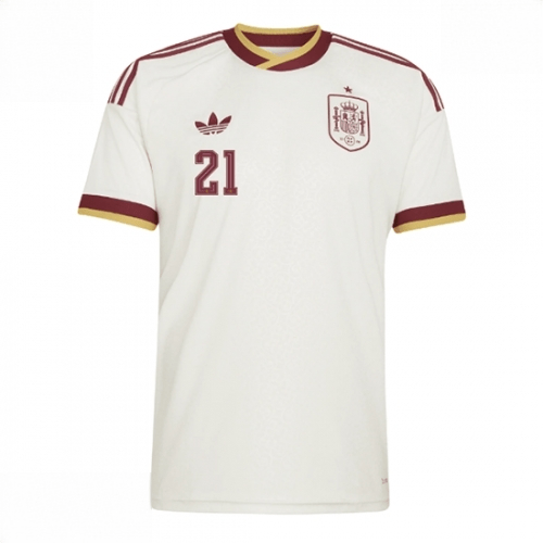 Echipament fotbal Spania Mikel Oyarzabal #21 Tricou Deplasare Mondial 2026 Barbati maneca scurta 2 Echipament fotbal Spania Mikel Oyarzabal #21 Tricou Deplasare Mondial 2026 Barbati maneca scurta
