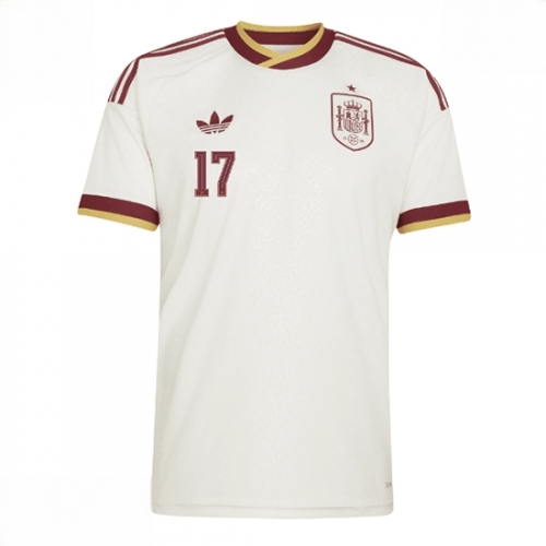 Echipament fotbal Spania Nico Williams #17 Tricou Deplasare Mondial 2026 Barbati maneca scurta 2 Echipament fotbal Spania Nico Williams #17 Tricou Deplasare Mondial 2026 Barbati maneca scurta