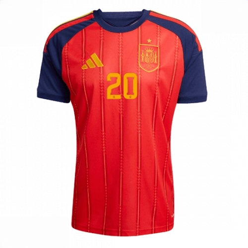 Echipament fotbal Spania Pedri Gonzalez #20 Tricou Acasa Mondial 2026 Barbati maneca scurta 2 Echipament fotbal Spania Pedri Gonzalez #20 Tricou Acasa Mondial 2026 Barbati maneca scurta