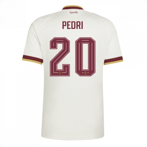 Echipament fotbal Spania Pedri Gonzalez #20 Tricou Deplasare Mondial 2026 Barbati maneca scurta 1 Echipament fotbal Spania Pedri Gonzalez #20 Tricou Deplasare Mondial 2026 Barbati maneca scurta