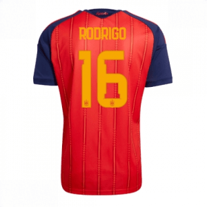 Echipament fotbal Spania Rodri Hernandez #16 Tricou Acasa Mondial 2026 Barbati maneca scurta