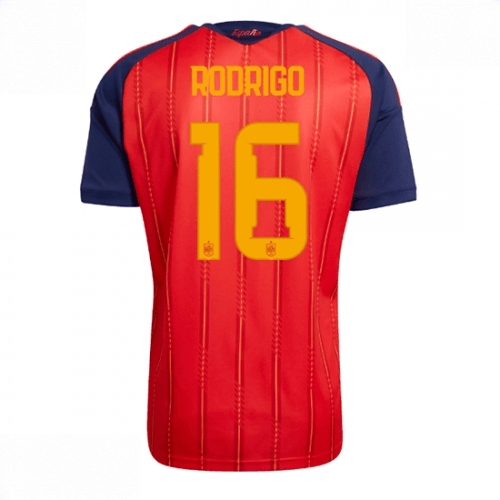 Echipament fotbal Spania Rodri Hernandez #16 Tricou Acasa Mondial 2026 Barbati maneca scurta 1 Echipament fotbal Spania Rodri Hernandez #16 Tricou Acasa Mondial 2026 Barbati maneca scurta