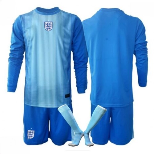 Echipament fotbal Anglia Portar Tricou Acasa Mondial 2026 pentru copii maneca lunga (+ Pantaloni scurti) 1 Echipament fotbal Anglia Portar Tricou Acasa Mondial 2026 pentru copii maneca lunga