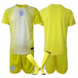 Echipament fotbal Anglia Portar Tricou Deplasare Mondial 2026 pentru copii şi pantaloni
