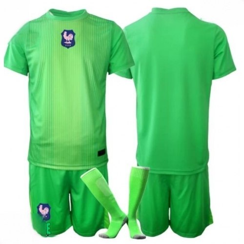 Echipament fotbal Franța Portar Tricou Deplasare Mondial 2026 pentru copii şi pantaloni 1 Echipament fotbal Franța Portar Tricou Deplasare Mondial 2026 pentru copii şi pantaloni