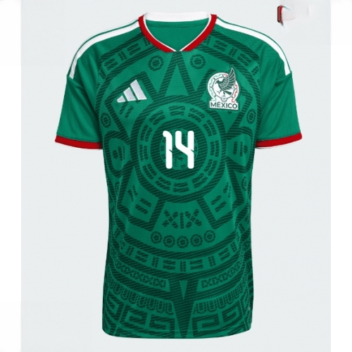Echipament fotbal Mexic Mondial 2026 Tricou Armando Gonzalez #14 Acasa maneca scurta 2 Echipament fotbal Mexic Mondial 2026 Tricou Armando Gonzalez #14 Acasa maneca scurta