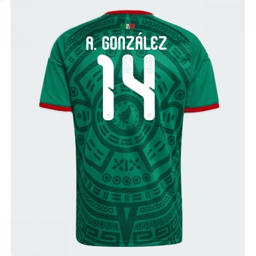Echipament fotbal Mexic Mondial 2026 Tricou Armando Gonzalez #14 Acasa maneca scurta 1 Echipament fotbal Mexic Mondial 2026 Tricou Armando Gonzalez #14 Acasa maneca scurta