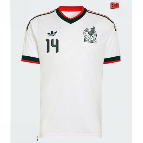 Echipament fotbal Mexic Armando Gonzalez #14 Tricou Deplasare Mondial 2026 maneca scurta 2 Echipament fotbal Mexic Armando Gonzalez #14 Tricou Deplasare Mondial 2026 maneca scurta - imagine 2