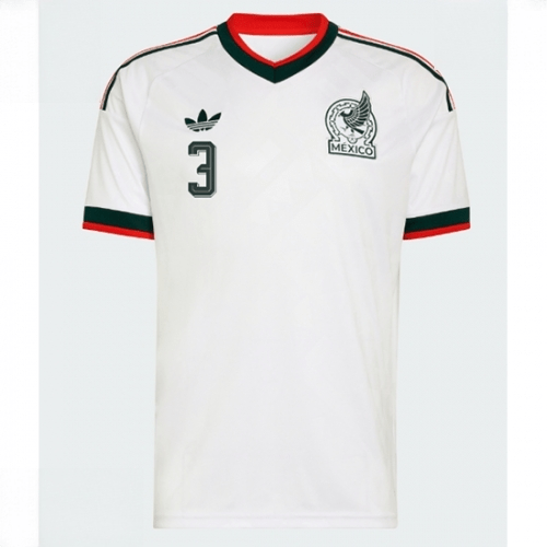 Echipament fotbal Mexic Cesar Montes #3 Tricou Deplasare Mondial 2026 maneca scurta 2 Echipament fotbal Mexic Cesar Montes #3 Tricou Deplasare Mondial 2026 maneca scurta - imagine 2