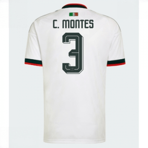 Echipament fotbal Mexic Cesar Montes #3 Tricou Deplasare Mondial 2026 maneca scurta