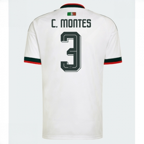Echipament fotbal Mexic Cesar Montes #3 Tricou Deplasare Mondial 2026 maneca scurta 1 Echipament fotbal Mexic Cesar Montes #3 Tricou Deplasare Mondial 2026 maneca scurta